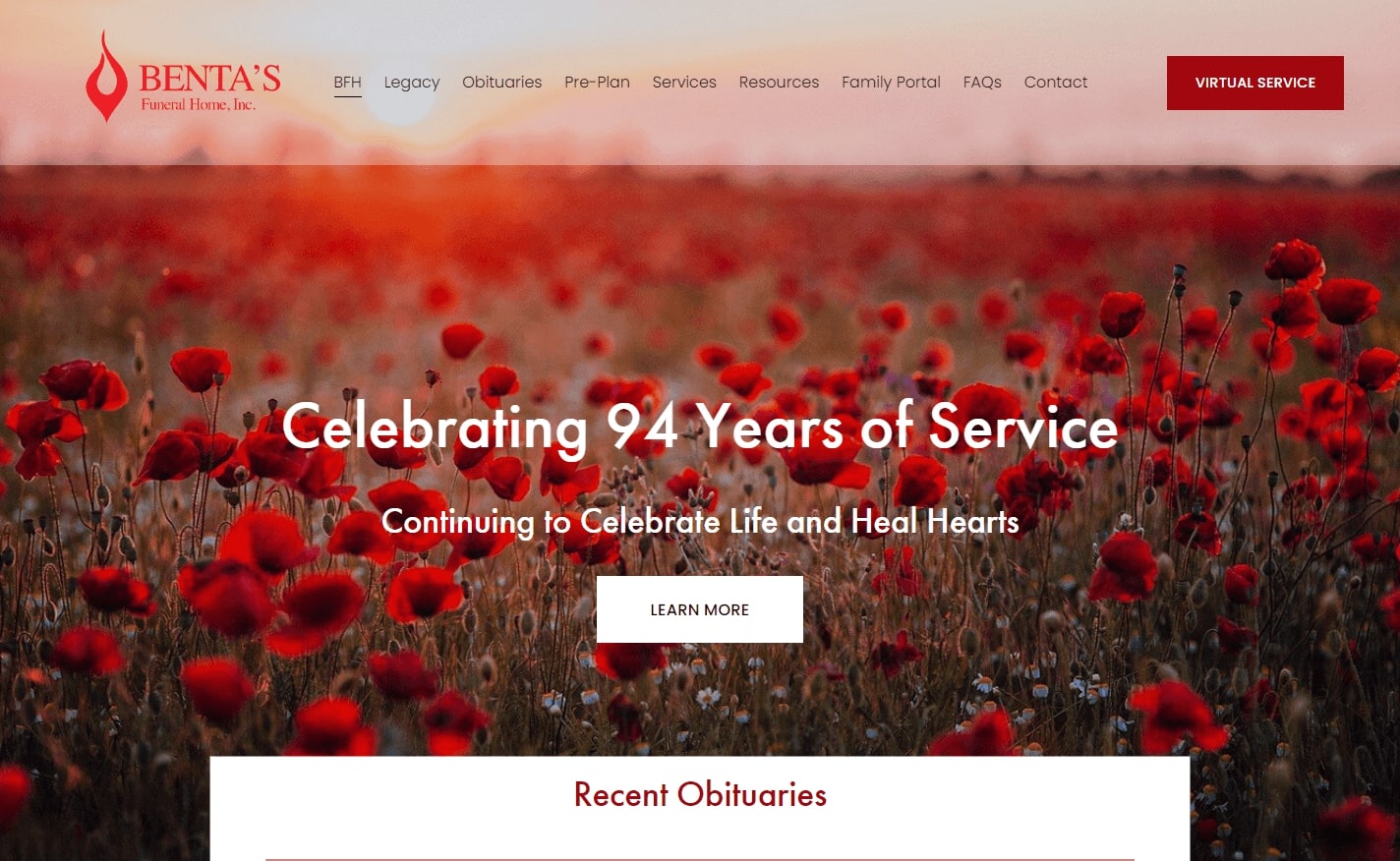 Funeral Websites for Inspiration