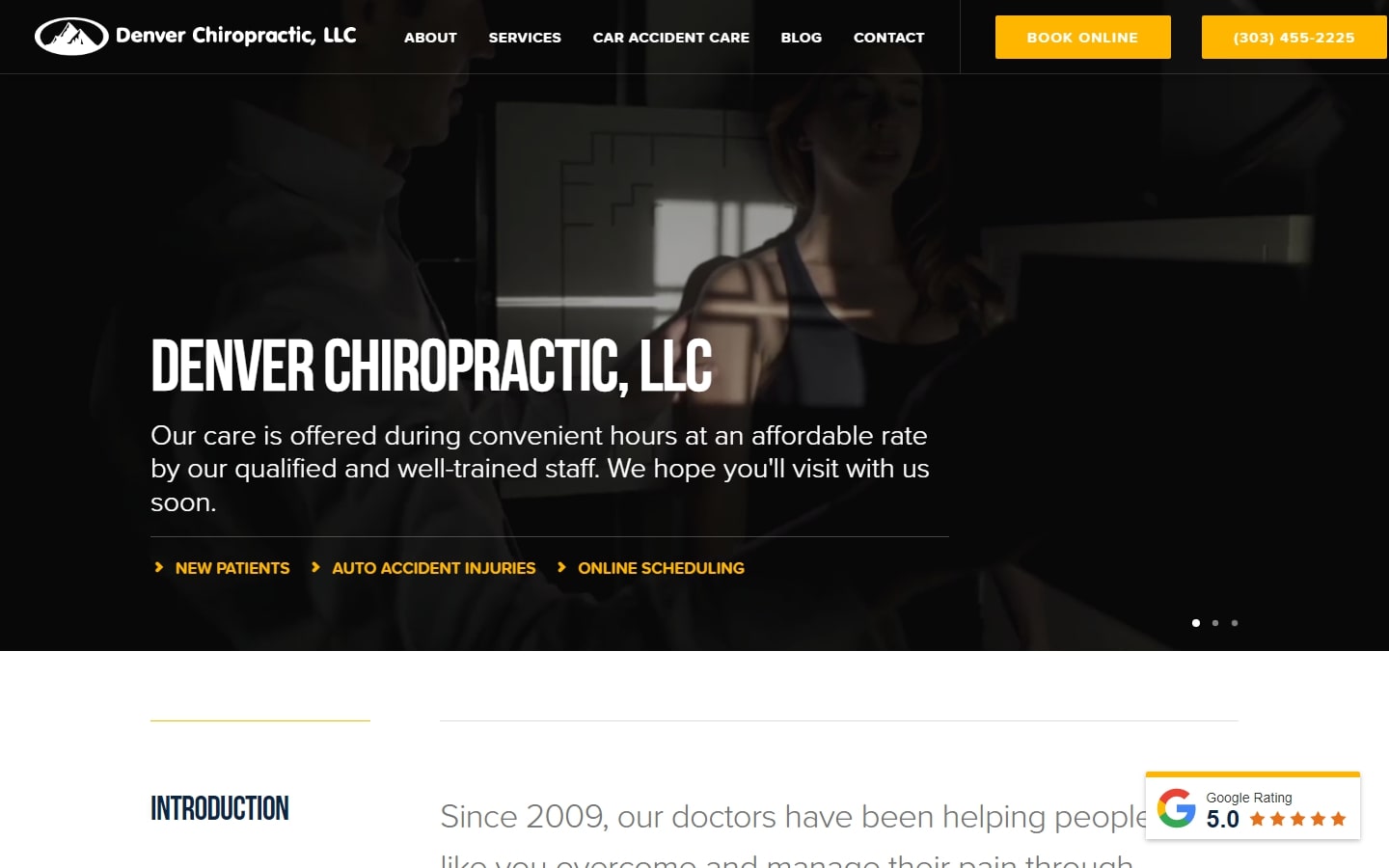 Website for Chiropractic