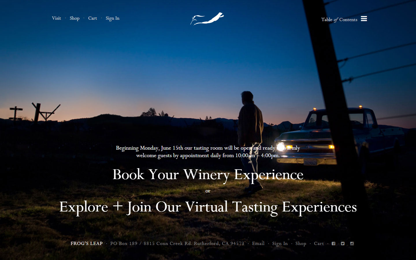 hospitality website design