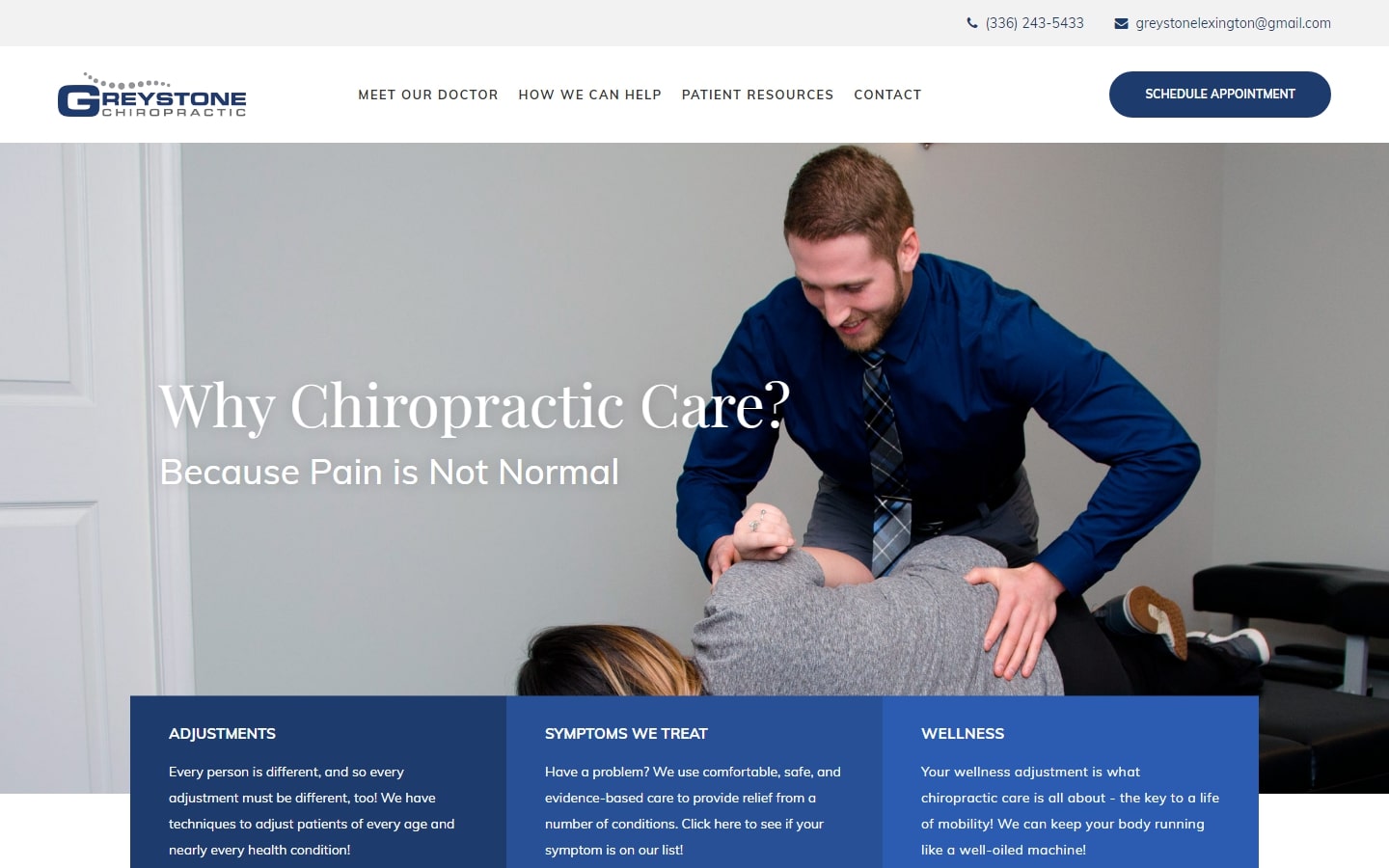 Website for Chiropractic