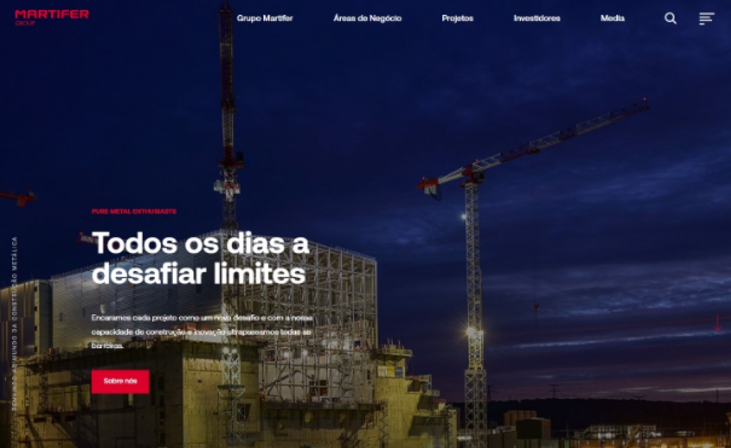 Martifer Group's modern website