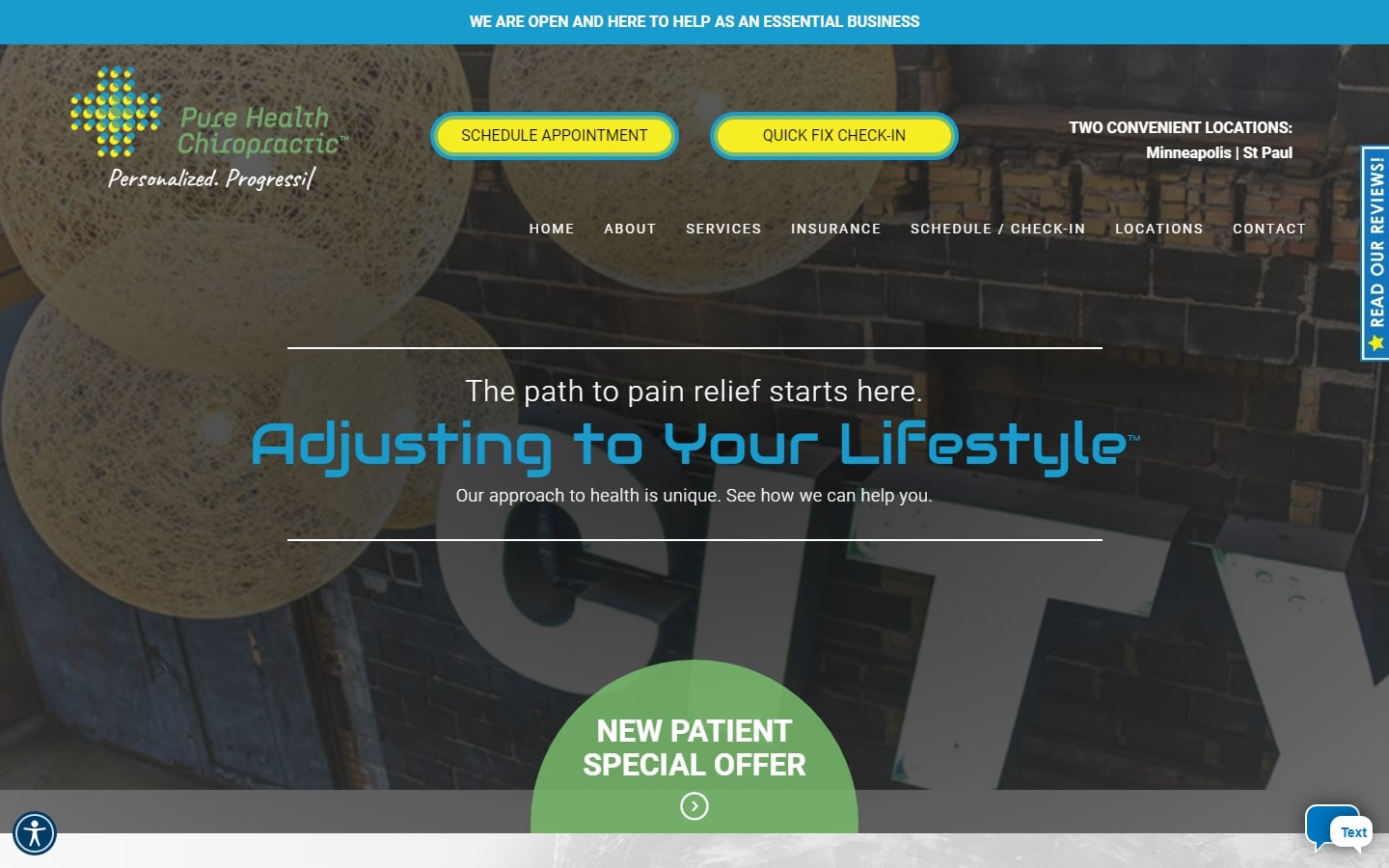 Chiropractic Website Examples