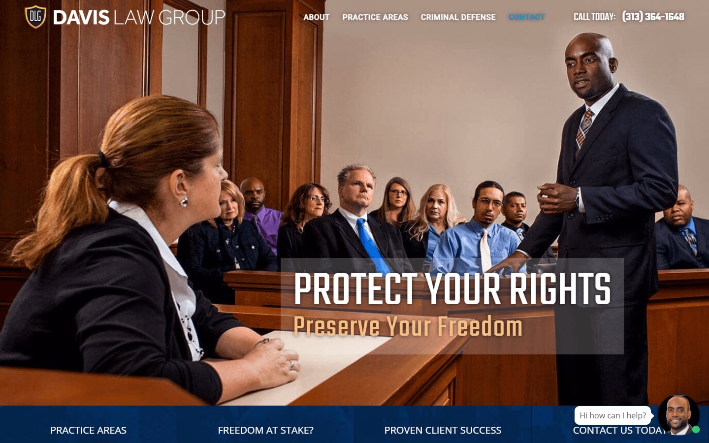 website of a criminal defense attorney