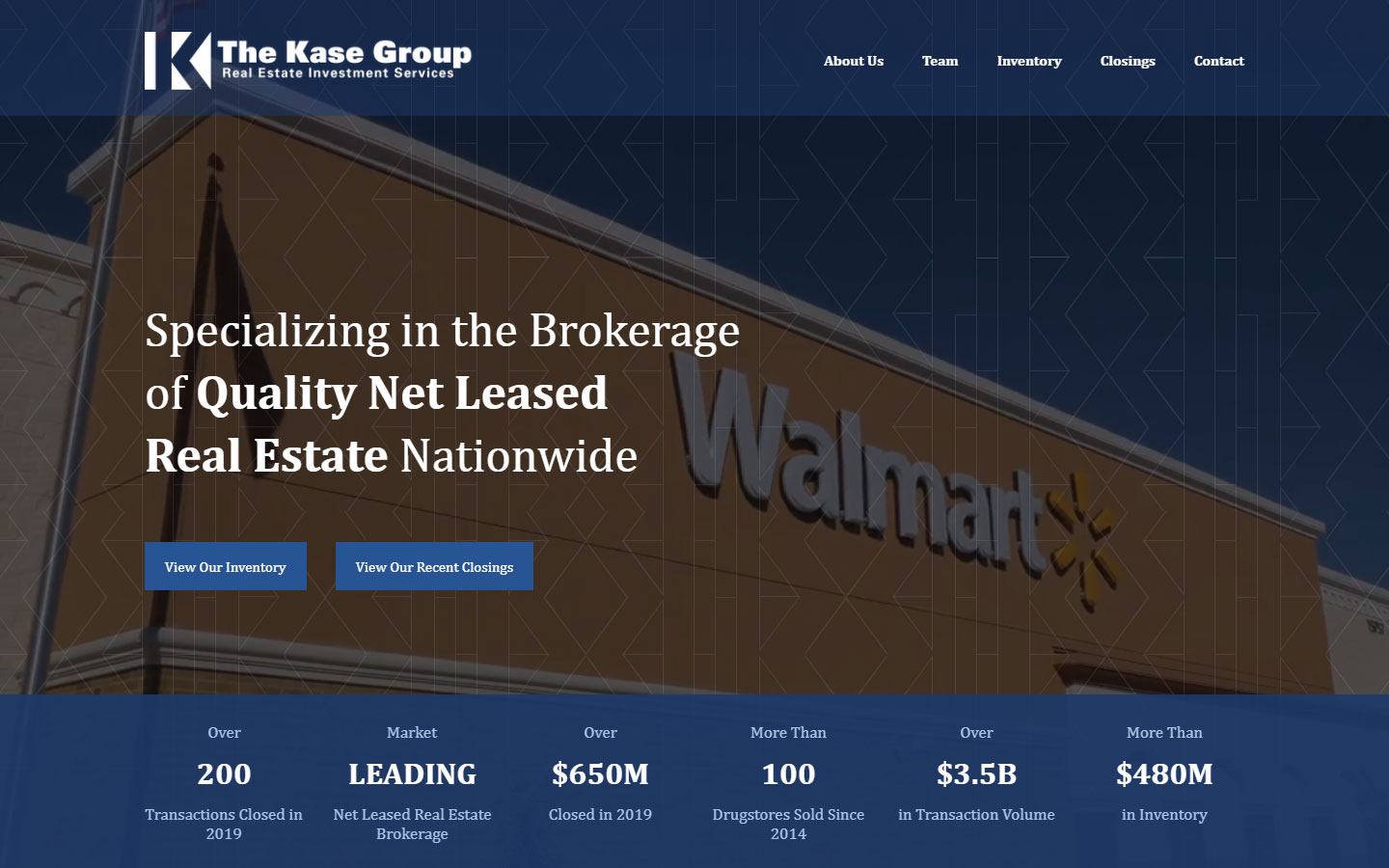 commercial real estate website design