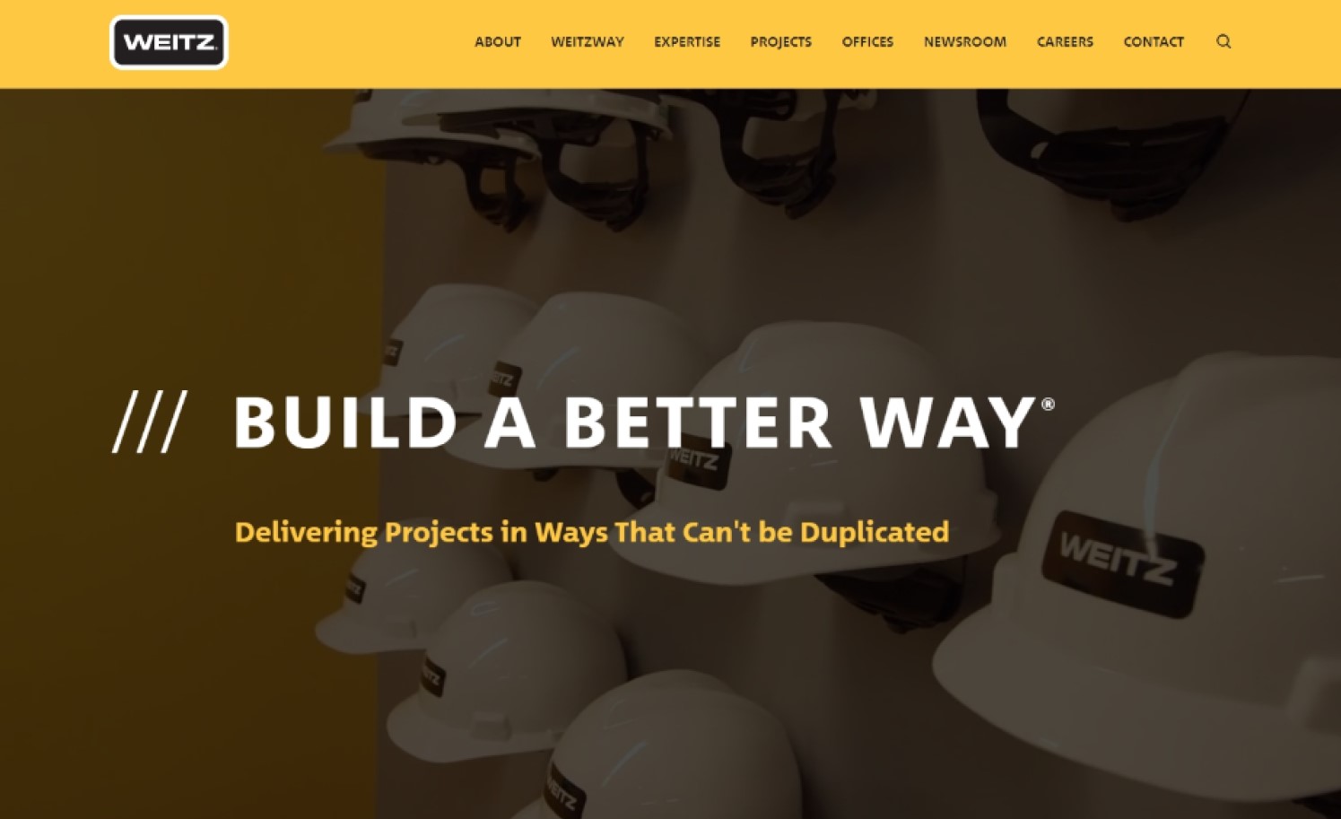 Weitz Commercial & Industrial General Contracting website