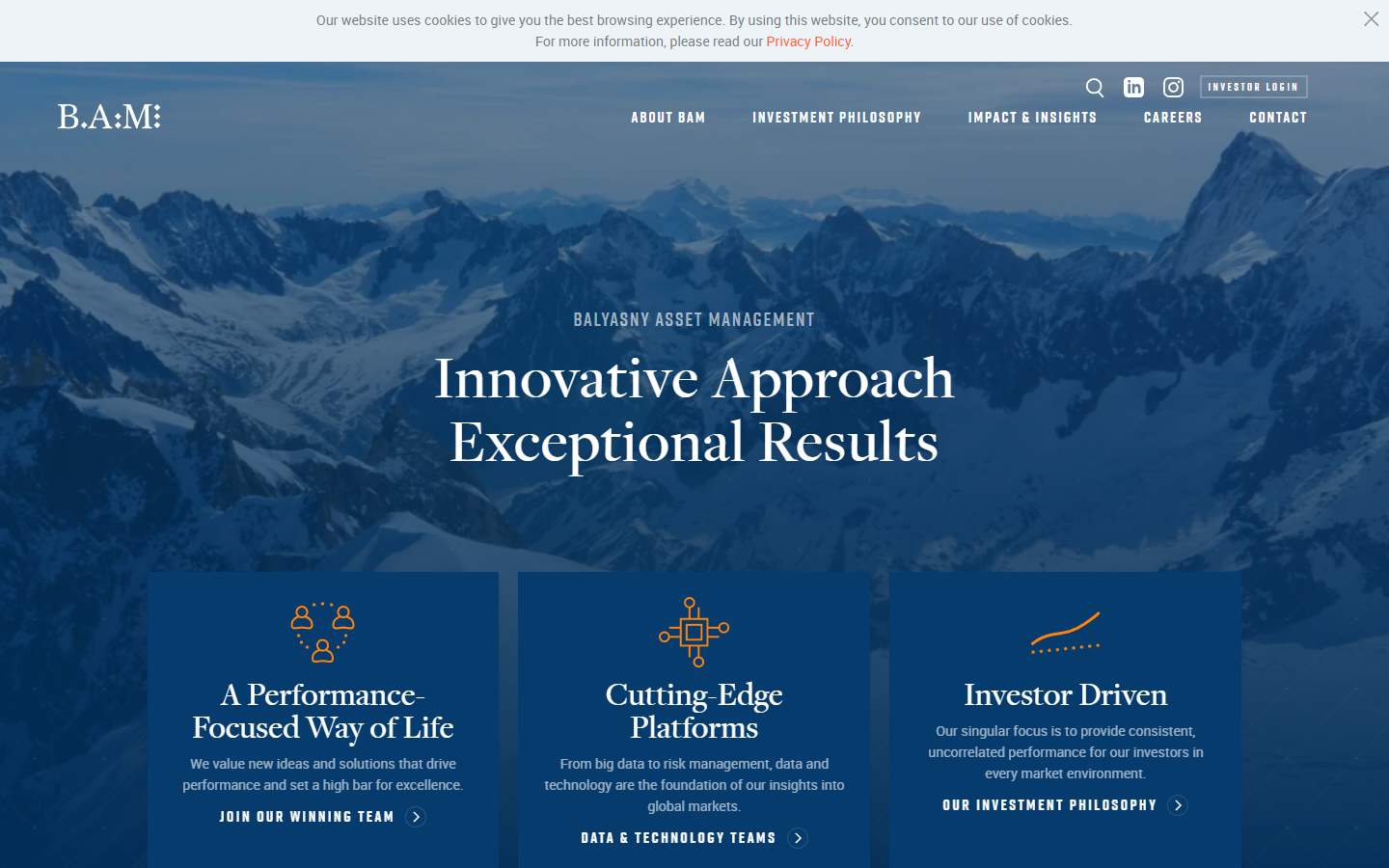 Hedge Fund Web Inspiration