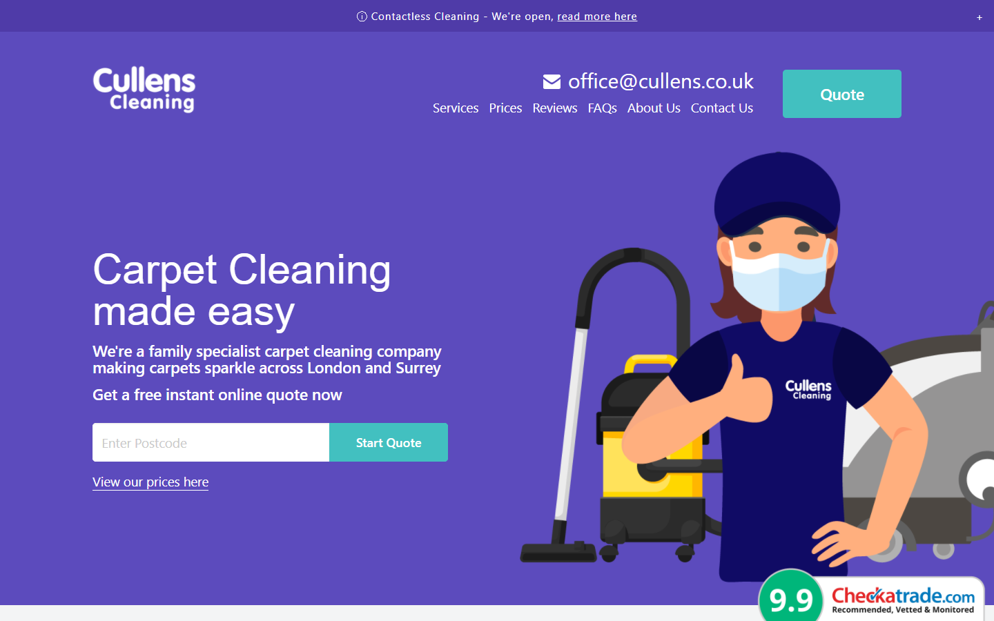 cleaning site design