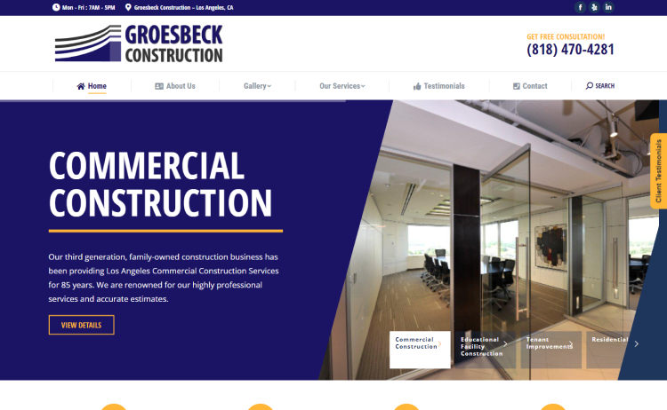 Contractor Website Design