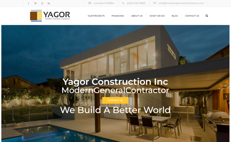 Contractor Website Design